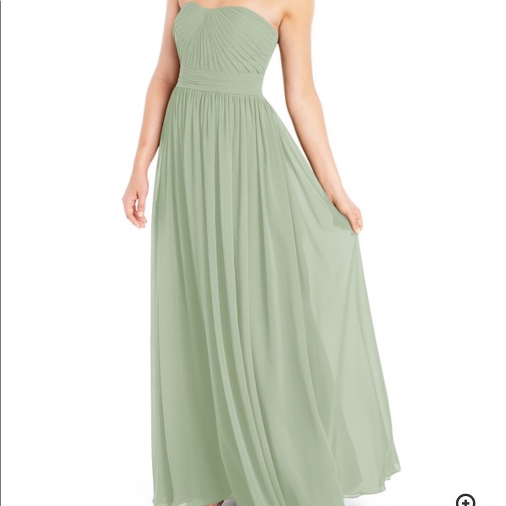 Sage green bridesmaid dress